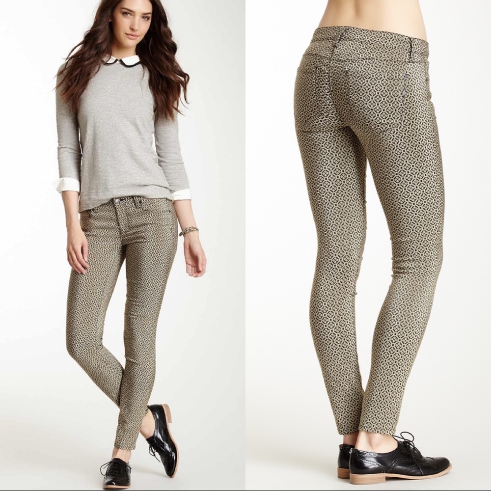 GENETIC DENIM SHYA PRINTED CIGARETTE SKINNY 30